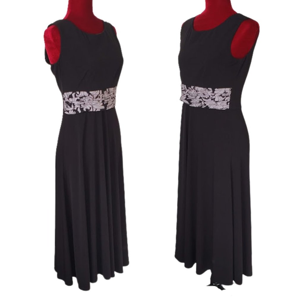 Jessica Howard 2 Piece 3/4 Sleeve Jacket and Sleeveless Ruched Waist Dress, SZ 6 - Picture 6 of 10